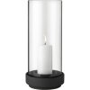 Windlicht  HURRICANE 28 cm, zwart, keramiek, Stelton
