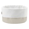 Broodmandje 23 cm, zand / wit, katoen, Stelton