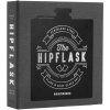 Heupflacon (set) THE ESSENTIALS, met trechter en shotglaasjes, Printworks