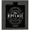 Heupflacon (set) THE ESSENTIALS, met trechter en shotglaasjes, Printworks