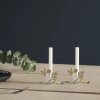 Kandelaar WHILE WAITING 10503 6 cm, messing, roestvrij staal, Stelton