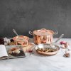 Lage braadpan CON CLASSE 24 cm, koper, Ruffoni