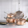 Lage braadpan CON CLASSE 24 cm, koper, Ruffoni