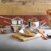 Lage braadpan CON CUORE 24 cm, zilver, koper, Ruffoni