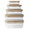 Vershoudbakje PKV-036 300 ml, glas / bamboe, Pebbly