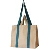 Shopper NBA210 41 cm, beige / groen, katoen, Pebbly