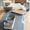 Trivet NBA234 20 cm, wit, bamboe, Pebbly