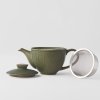 Theepot met infuser SENCHA 400 ml, groen, keramiek, MIJ