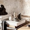 Vaas VULCA 7,5 cm, wit, aardewerk, stevig LIVING