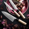 Japans mes DEBA 18,5 cm, bruin, Lion Sabatier