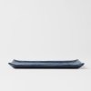 Serveerbord CONTOUR 24 x 15 cm, blauw, keramiek, MIJ