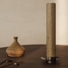 Stompkaarshouder BLOCK 11 cm, zwart, messing, stevig LIVING