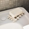 Zeepbakje 14,5 cm, wit, aardewerk, stevig LIVING