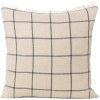 Kussentje CALM 50 x 50 cm, beige, katoen / linnen, stevig LIVING