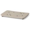 Zeepbakje BON 12,5 cm, zand, porselein, stevig LIVING