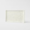 Serveerbord CONTOUR 24 x 15 cm, wit, keramiek, MIJ