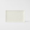 Serveerbord CONTOUR 24 x 15 cm, wit, keramiek, MIJ