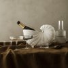 Champagneglas RIPPLE 150 ml, set van 2 stuks, grijs, stevig LIVING