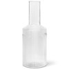 Waterkaraf RIPPLE 1 l, licht, glas, ferm LIVING