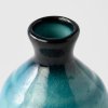 Sake-fles INK & TURQUOISE, blauw, keramiek, MIJ