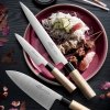 Japans mes SHOTOH 13 cm, bruin, Lion Sabatier