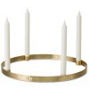 Dinerkaarskandelaar CIRCLE 38 cm, messing, stevig LIVING