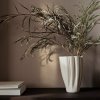 Vaas DEDALI 25,5 cm, wit, aardewerk, stevig LIVING