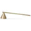 Kaarsendover 16 cm, messing, stevig LIVING