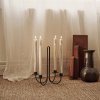 Dinerkaars DRYP 30 cm, set van 2 stuks, warm grijs, stevig LIVING