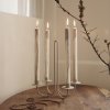 Dinerkaars DRYP 30 cm, set van 2 stuks, warm grijs, stevig LIVING