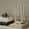 Dinerkaars DRYP 30 cm, set van 2 stuks, warm grijs, stevig LIVING