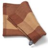 Theedoek HALE 50 x 70 cm, perzik / rood, katoen / linnen, stevig LIVING