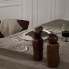 Peper- of zoutmolen PEBBLE 19 cm, bruin, hout, stevig LIVING