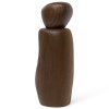 Peper- of zoutmolen PEBBLE 19 cm, bruin, hout, stevig LIVING