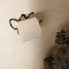 Wc-rolhouder KROMMING 15 cm, zwart, messing, stevig LIVING
