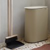 Afvalbakken ENKEL 19 l, kasjmier, koolstof staal, ferm LIVING
