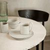 Koffiekopje FLOW 360 ml, wit, aardewerk, stevig LIVING