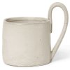 Koffiekopje FLOW 360 ml, wit, aardewerk, stevig LIVING