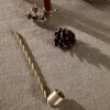Kaarsendover TWIST 15 cm, messing, stevig LIVING