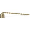 Kaarsendover TWIST 15 cm, messing, stevig LIVING