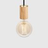 Hanglamp KNUCKLE 8 cm, bruin, eiken hout, Tala