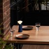 Draagbare tafellamp MANTLE 19 cm, blauw, roestvrij staal, Tala