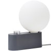 Staande bedlampjes ALUMINA 24 cm, grijs, aluminum, Tala