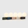 Staande bedlampjes ALUMINA 24 cm, krijt, aluminum, Tala