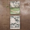 Opbergbak MIST 10 x 7,5 cm, wit / groen, hars, stevig LIVING