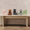 Opbergbak MIST 10 x 7,5 cm, wit / groen, hars, stevig LIVING