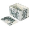 Opbergbak MIST 15 x 10 cm, wit / groen, hars, stevig LIVING