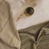 Theedoek ITO 50 x 70 cm, set van 2 stuks, groen / beige, katoen, stevig LIVING