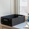 Bureau-organizer TRAY, set van 3 stuks, donker grijs, vilt, Umage