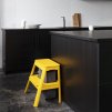 Opstapkrukje STEP IT UP 48 cm, wit, hout, Omvang